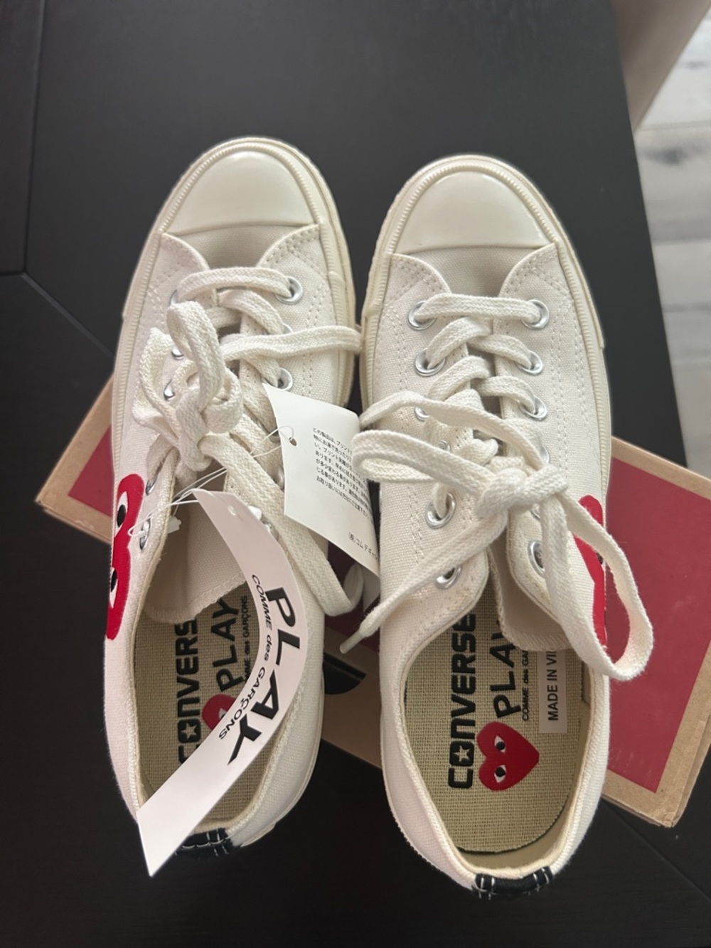 NWT Comme des garçon Play shoes - Picture 2 of 3